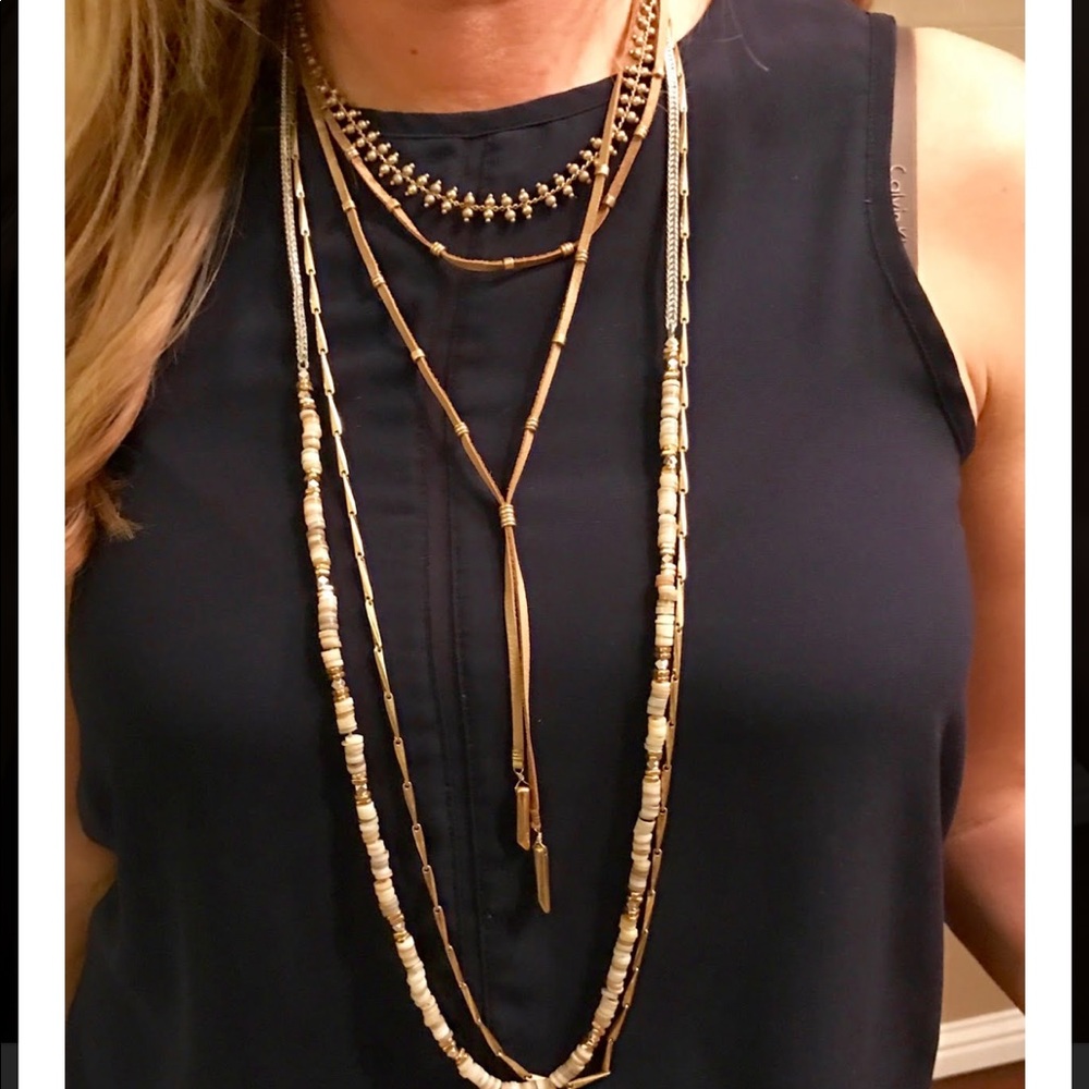 Stella & Dot Aven Lyering Necklace- never worn